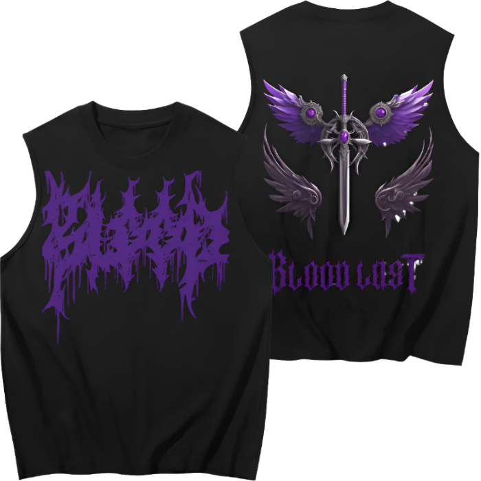 "Blood Lust" Cutoff Tank Top